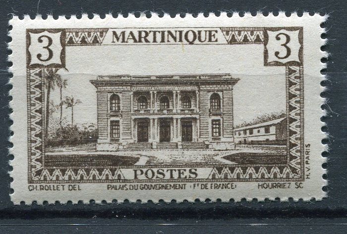 TIMBRE MARTINIQUE NEUF N 191 HOTEL DU GOUVERNEUR FORT DE FRANCE 400658798726