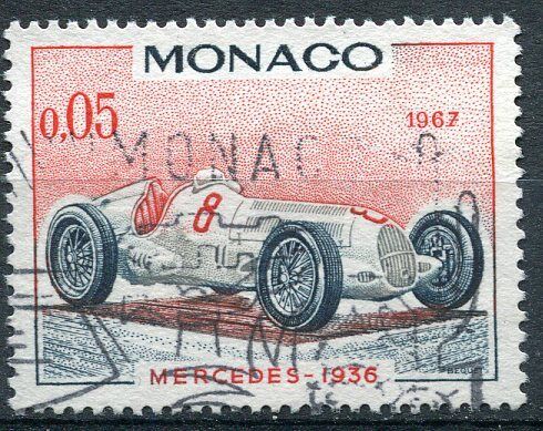 TIMBRE MONACO N 710 MERCEDES 1936 121314354016