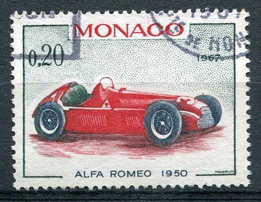 TIMBRE MONACO N 713 ALFA ROMEO 1950 400690632556