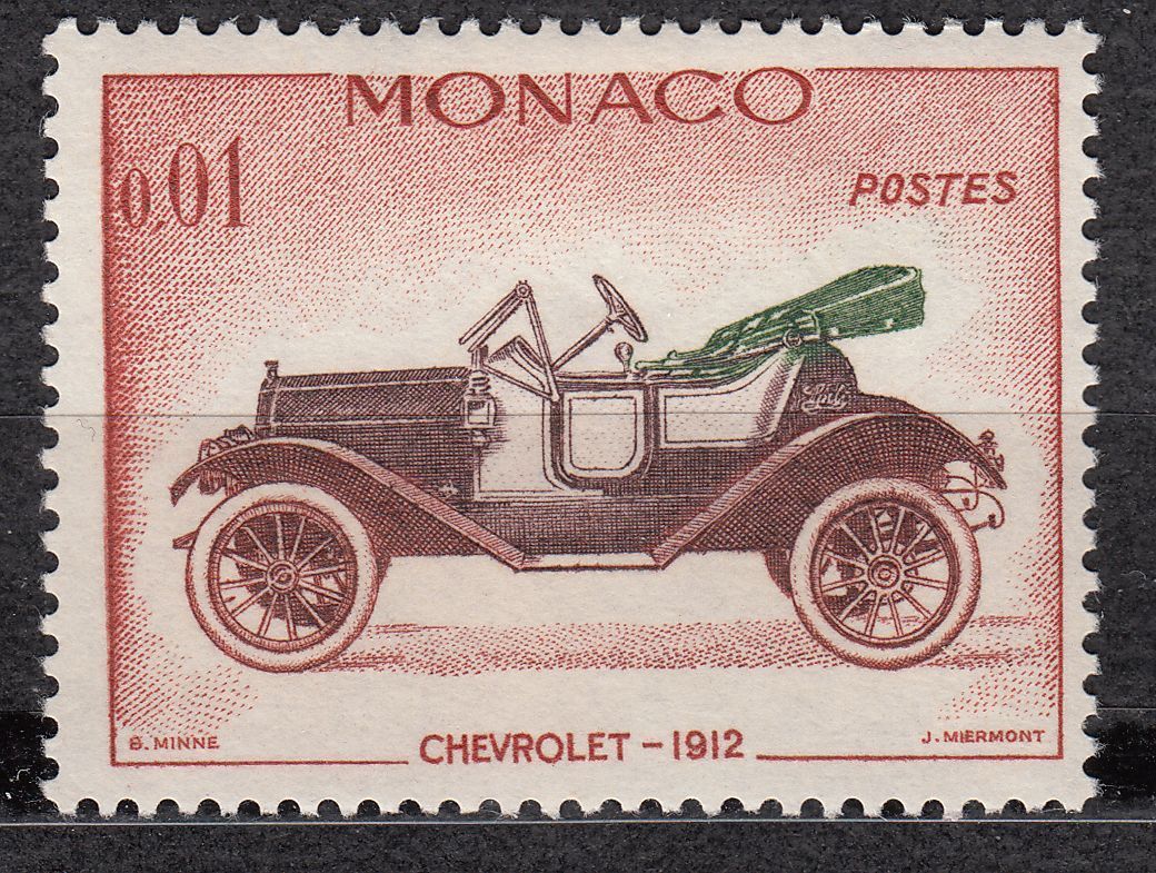 TIMBRE MONACO NEUF N 557 VOITURE CHEVROLET 1912 401520964706