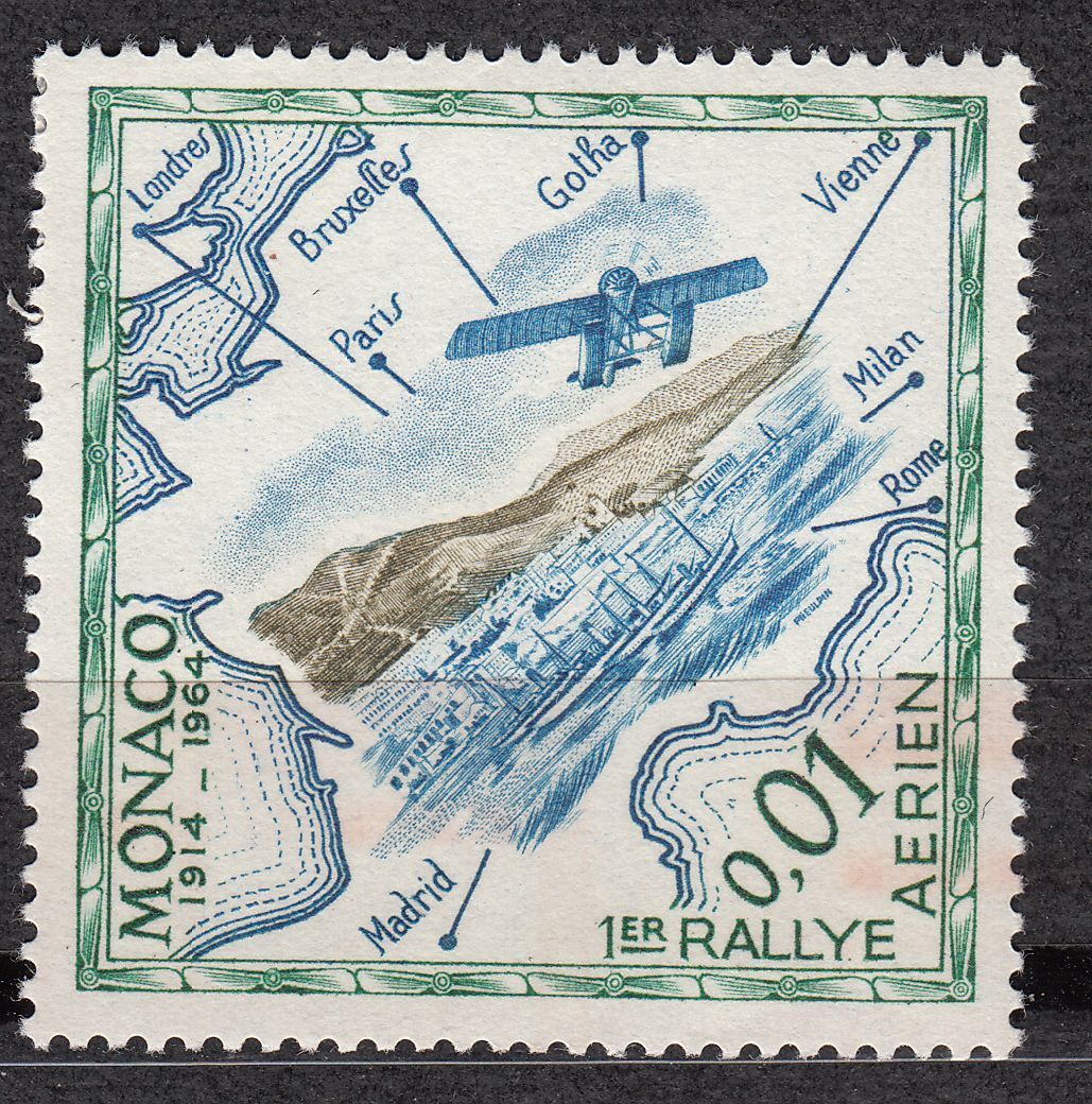 TIMBRE MONACO NEUF N 637 CARTE POSTALE AERIENNE DE 1914 401531102776