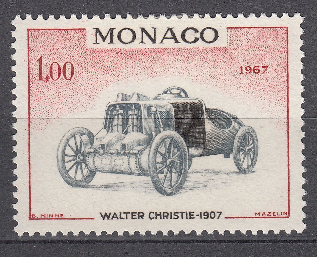 TIMBRE MONACO NEUF N 720 VOITURE DE VAINQUEURS GRAND WALTER CHRISTIE 1907 123213588006