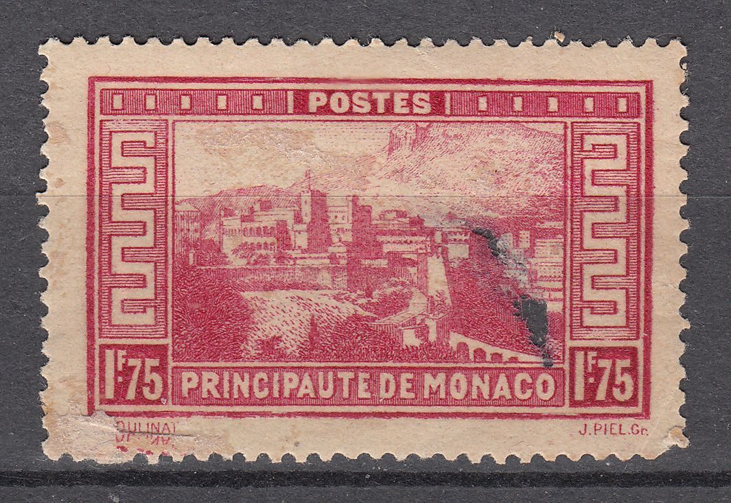 TIMBRE MONACO OBL N 128 A PALAIS PRINCIER 401606236986