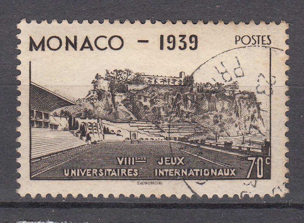 TIMBRE MONACO OBL N 196 STADE LOUIS II ET LE ROCHER 401613583776