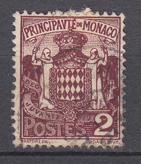 TIMBRE MONACO OBL N 74 ARMOIRIES 123364190916