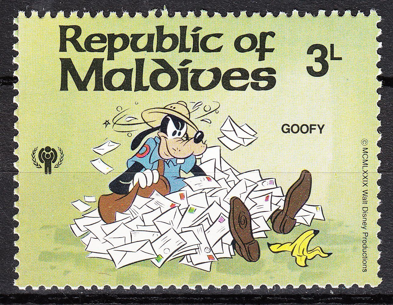 TIMBRE NEUF WALT DISNEY DINGO FACTEUR 121916087546