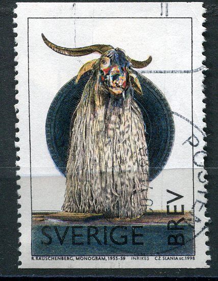 TIMBRE SUEDE SVERIGE BREV CHEVRE BOUQUE 121112345366