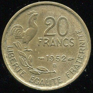 20 FRANCS GUIRAUD 1952 B 120802431097