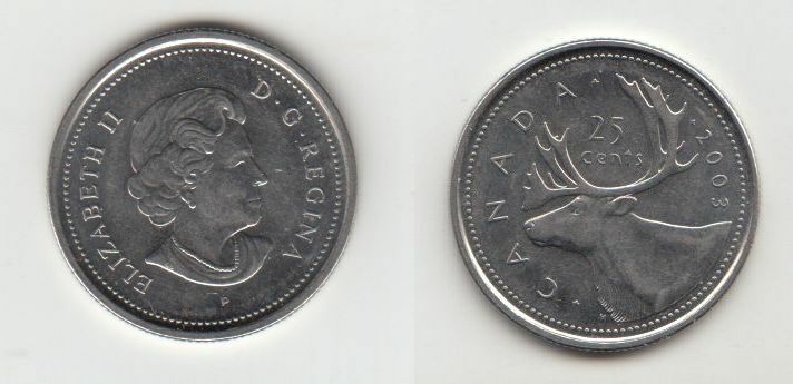 25 CENTS CANADA 2003 110613376287