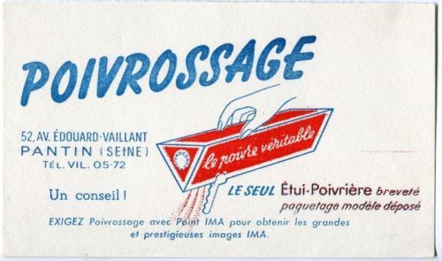 BUVARD POIVROSSAGE ETUI POIVRIERE BREVETE 110616232787