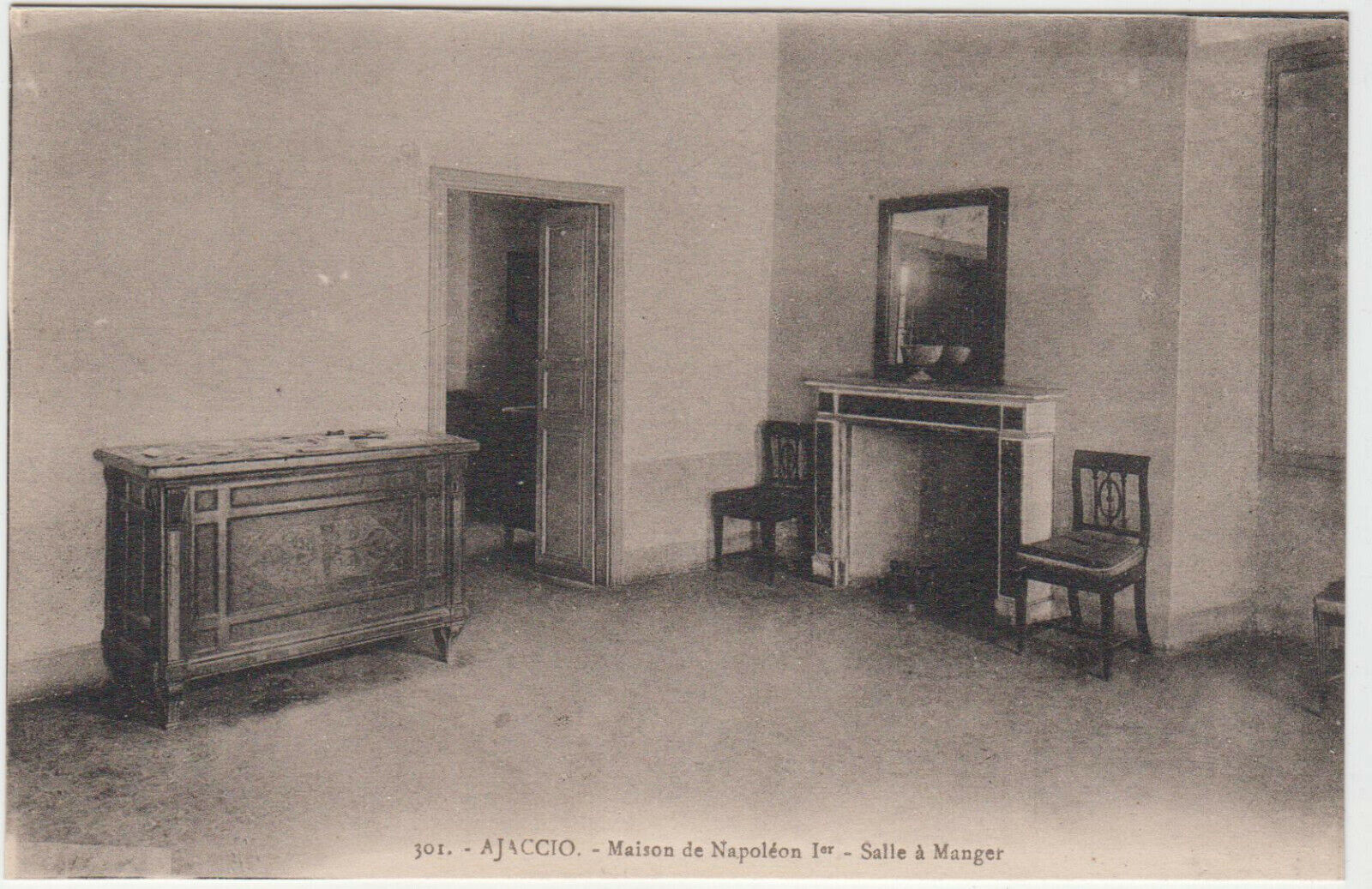 CARTE POSTALE AJACCIO MAISON DE NAPOLEON 1 SALLE A MANGER 123941475647