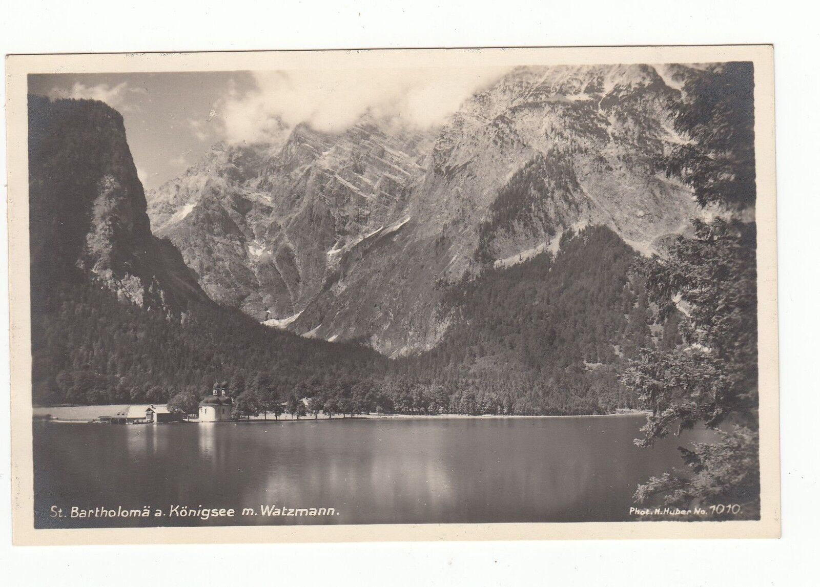 CARTE POSTALE ALLEMAGNE BARTHOLOMA A KONIGSEE M WATZMANN 121923216987