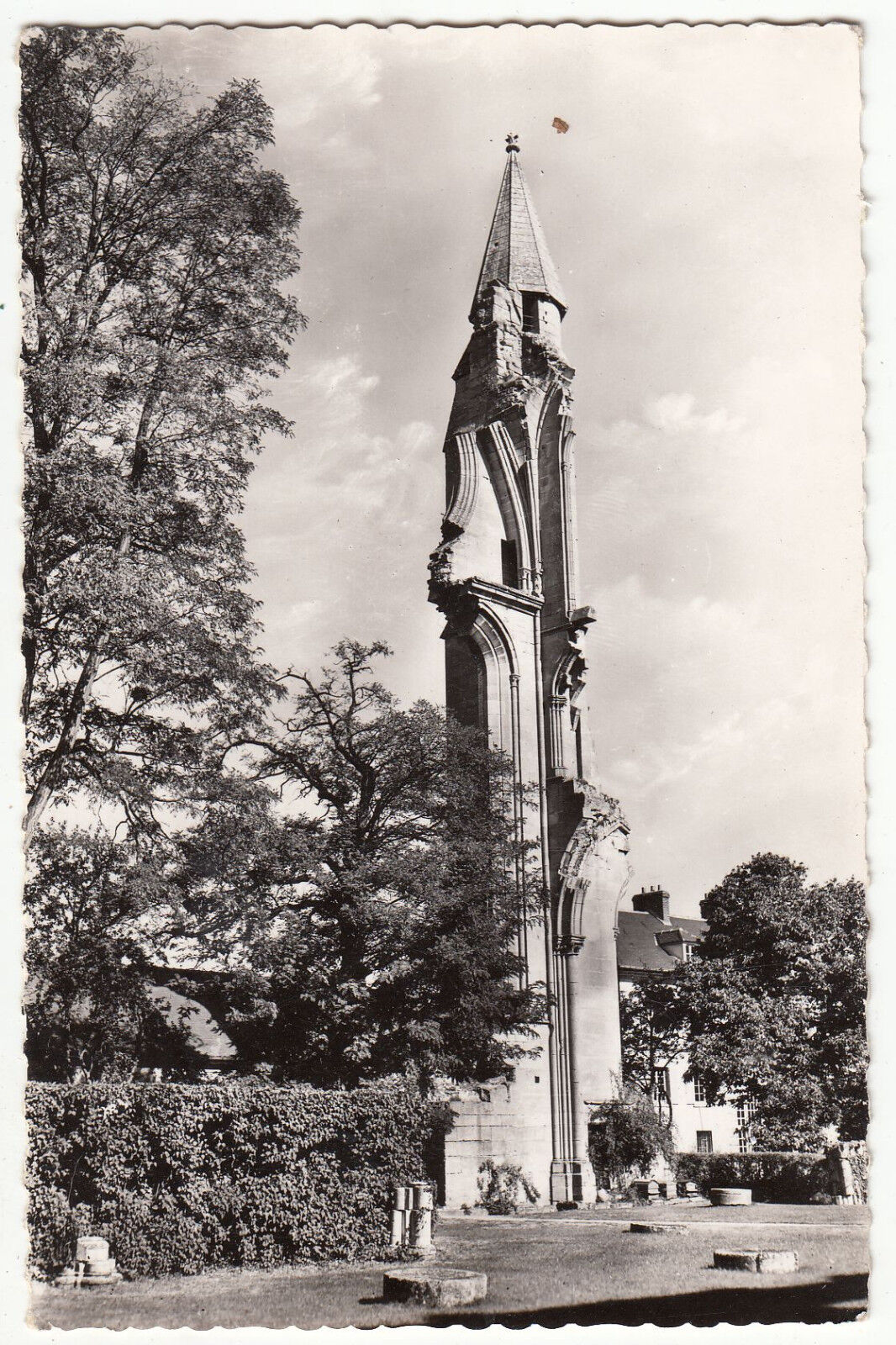 CARTE POSTALE ASNIERES SUR OISE RUINES DE L ABBATIALE TOURELLE D ESCALIER 401386630817