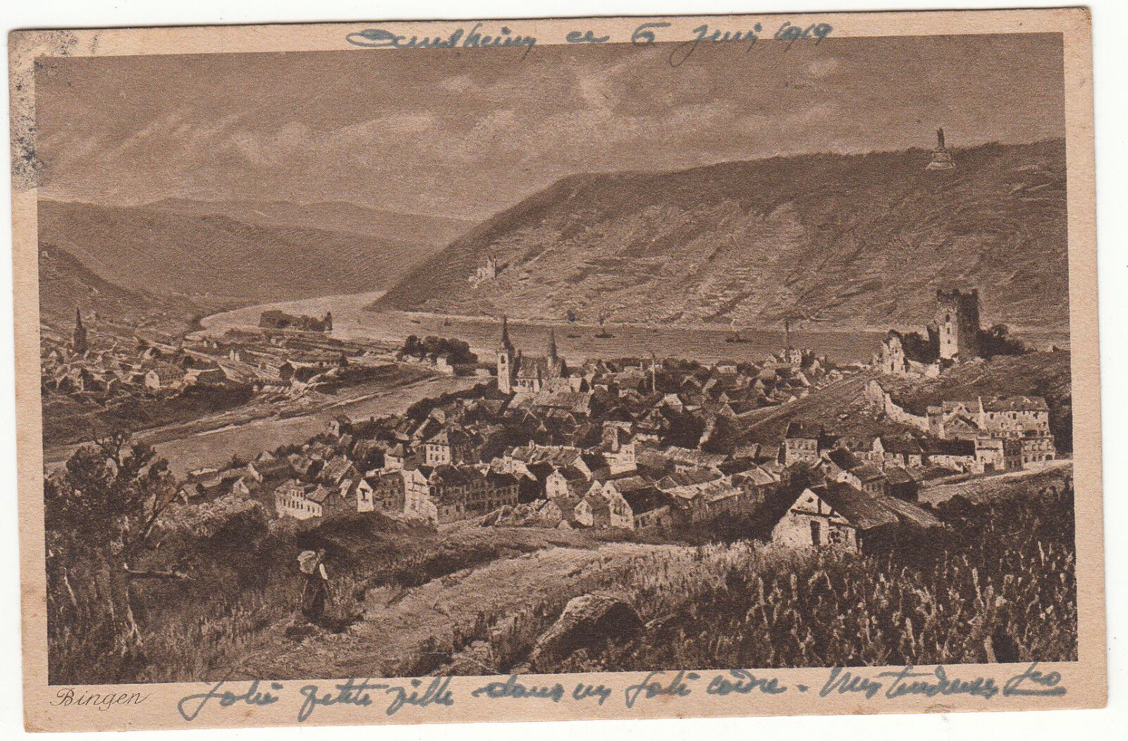 CARTE POSTALE BINGEN 123176646637