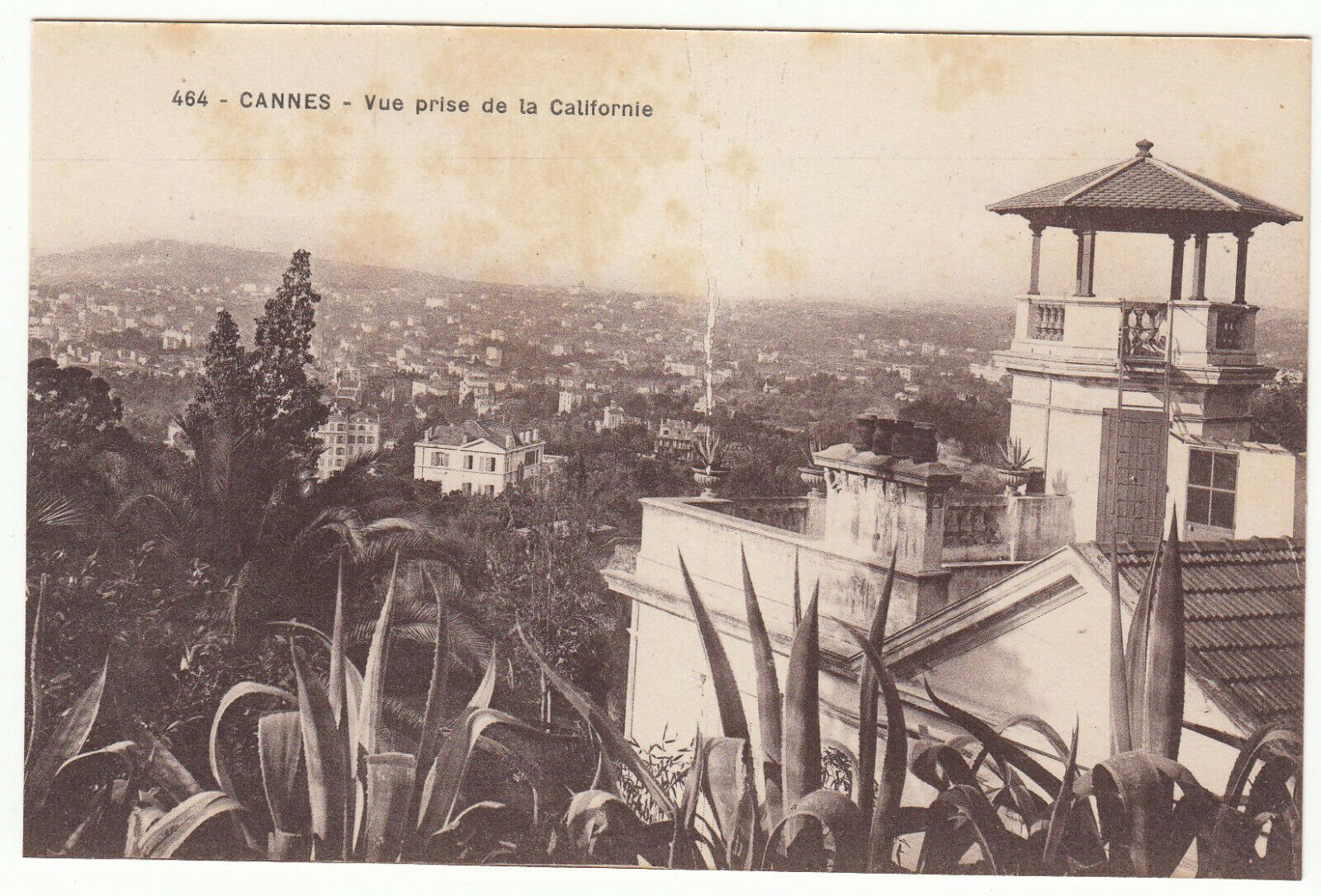 CARTE POSTALE CANNES VUE PRISE DE LA CALIFORNIE 123970762677