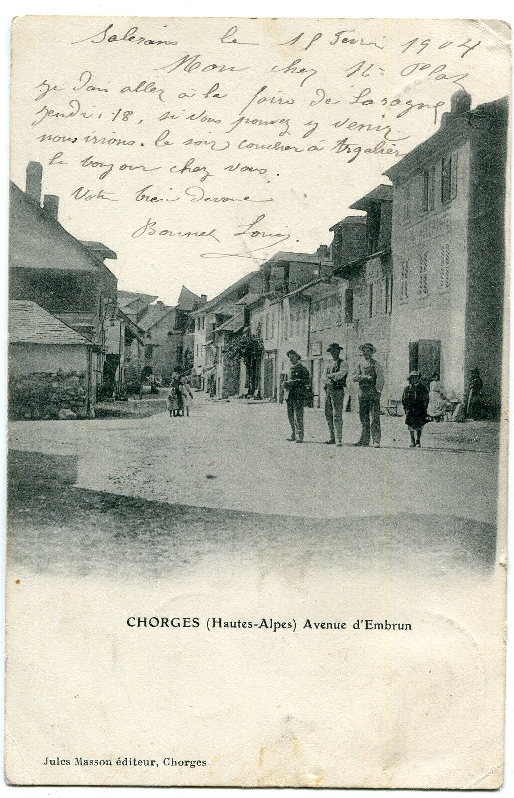 CARTE POSTALE CHORGES AVENUE D AMBRUN 400819096917