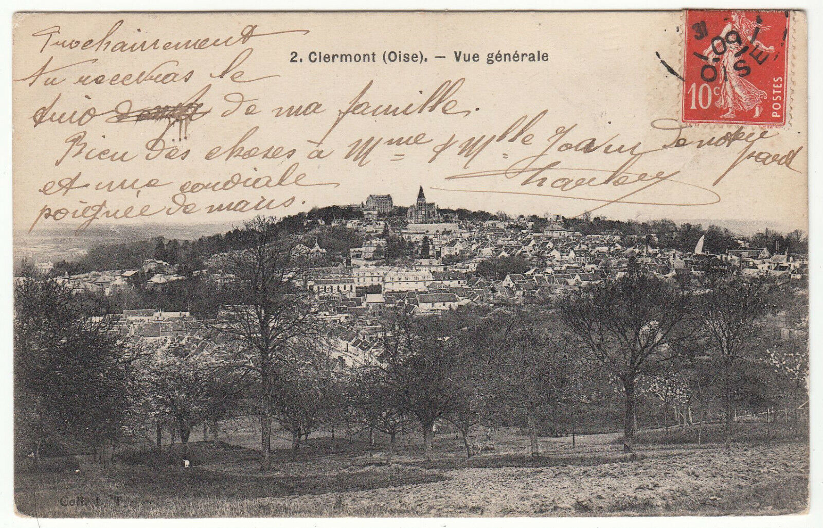 CARTE POSTALE CLERMONT OISE VUE GENERALE 401960418157