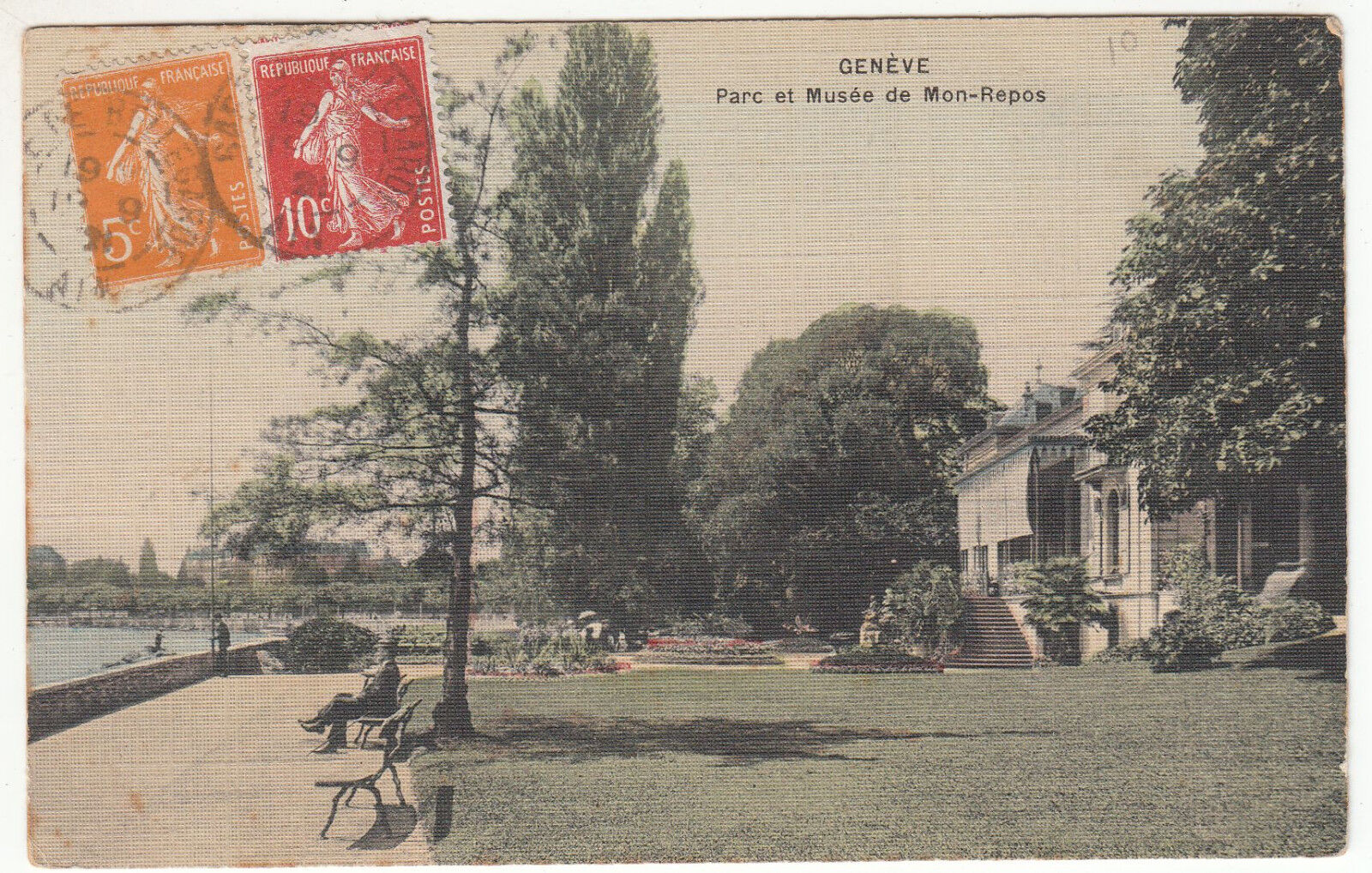 CARTE POSTALE GENEVE PARC ET MUSEE DE MON REPOS 401374243187