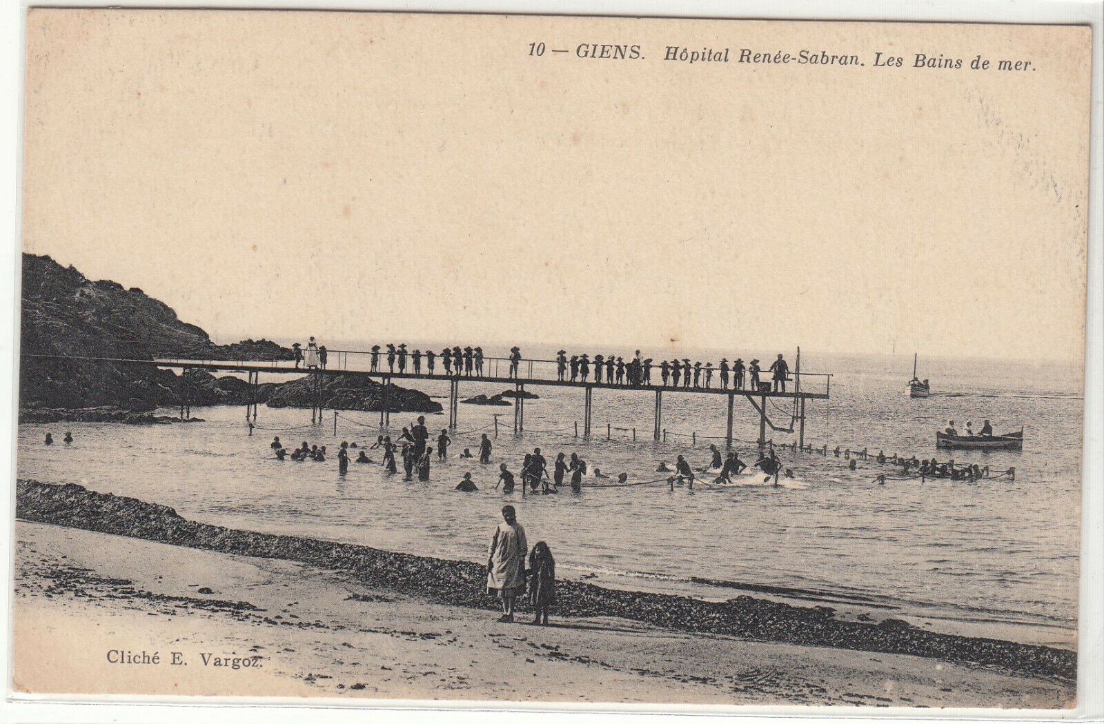 CARTE POSTALE HOPITAL RENEE SABRAN LES BAINS DE MER 401933449917