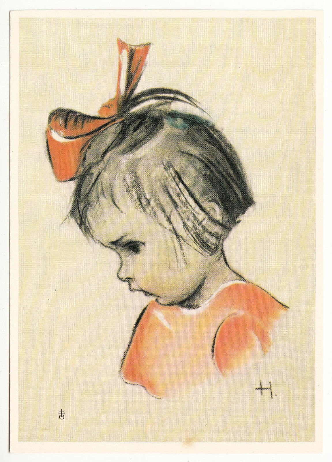 CARTE POSTALE ILLUSTRATEUR HUMMEL N 14728 PORTRAIT OF A LITTLE GIRL 401496853897