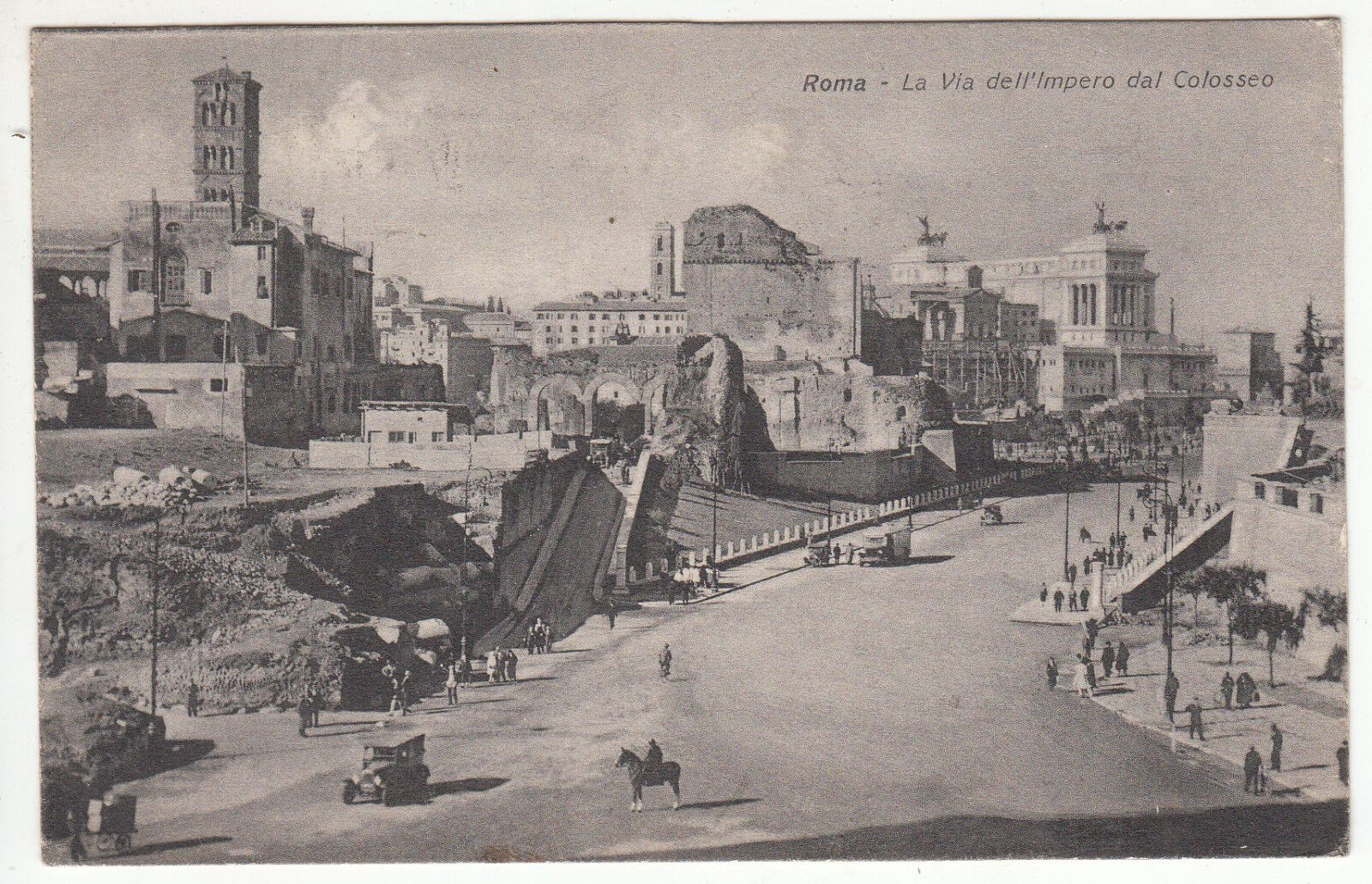 CARTE POSTALE ITALIE ROMA LA VIA DELL IMPERO DAL COLOSSEO 401240870967