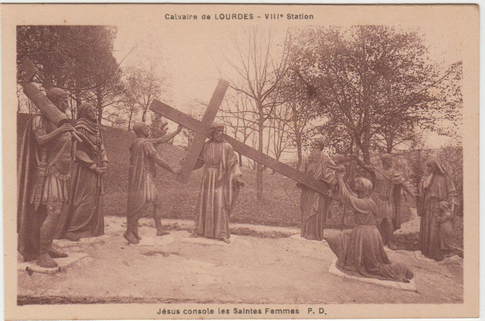 CARTE POSTALE LOURDES JESUS CONSOLE LES SAINTES FEMMES 401923978597