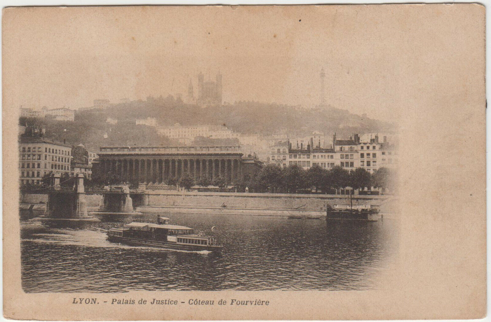 CARTE POSTALE LYON PALAIS DE JUSTICE COTEAU DE FOURVIERE 123936504937