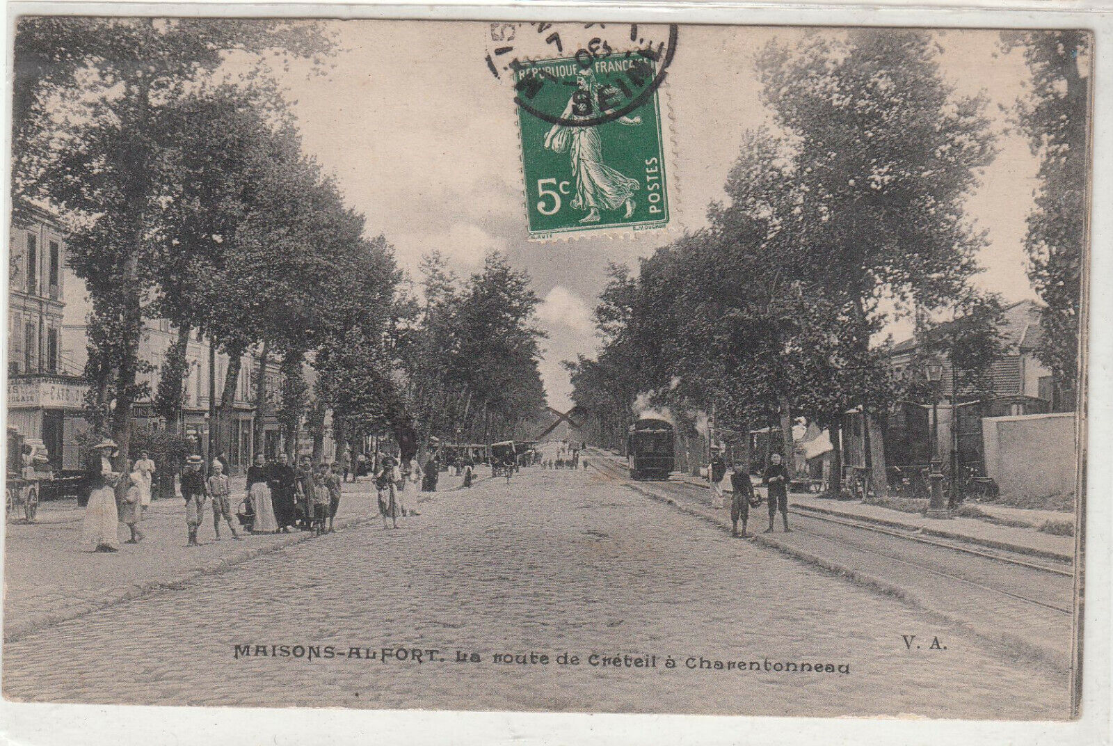 CARTE POSTALE MAISON ALFORT LA ROUTE DE CRETEIL A CHARENTONNEAU 123952153587