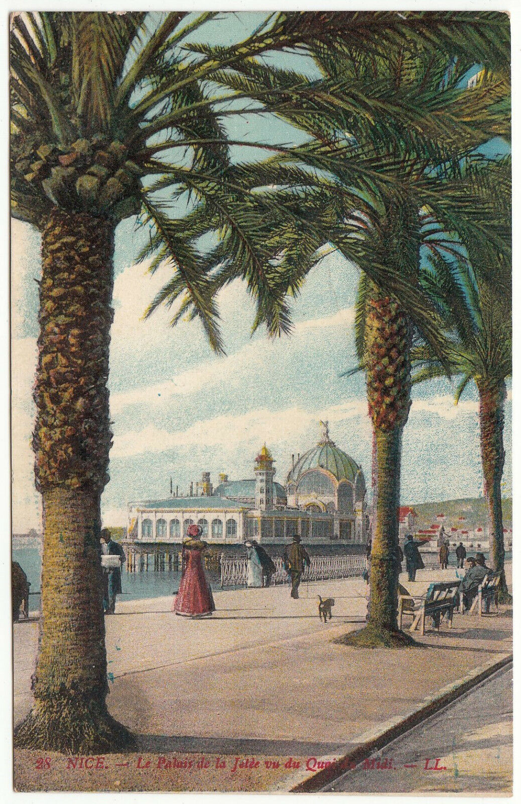 CARTE POSTALE NICE LE PALAIS DE LA JETEE VU DU QUAIE DU MIDI 123970653067