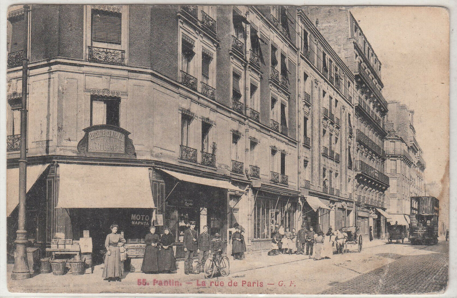 CARTE POSTALE PANTIN LA RUE DE PARIS 123958523787