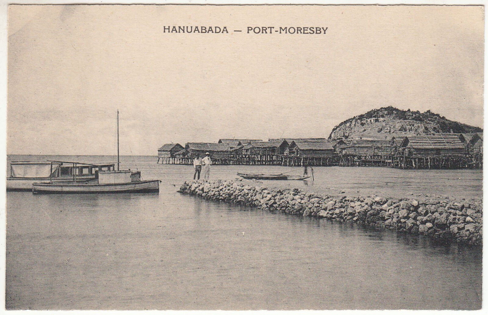 CARTE POSTALE PAPOUASIE HANUABADA PORT MORESBY 401356844347