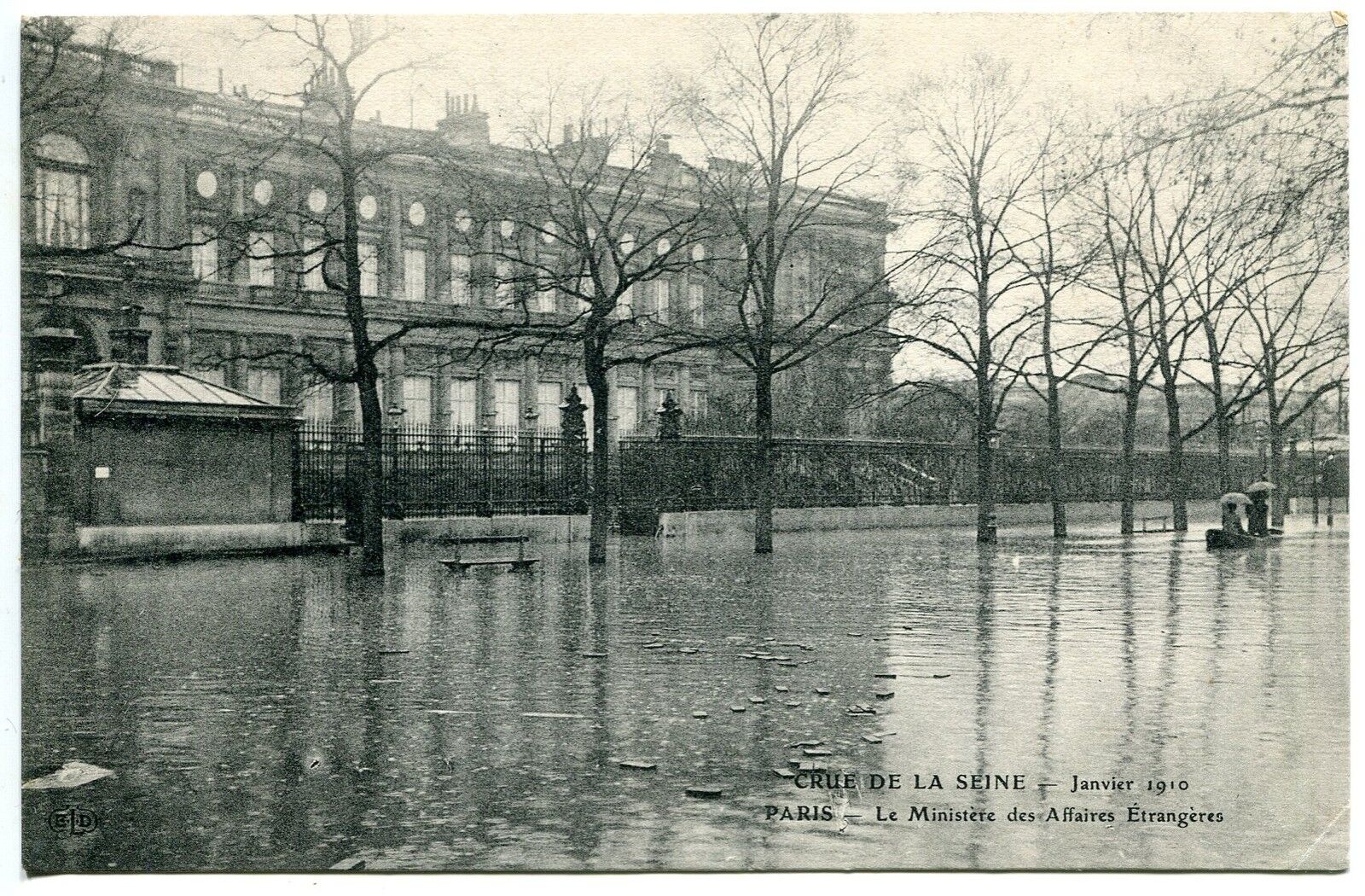 CARTE POSTALE PARIS CRUE DE LA SEINE 011910 MINISTERE AFFAIRES ETRANGERES 121377850837