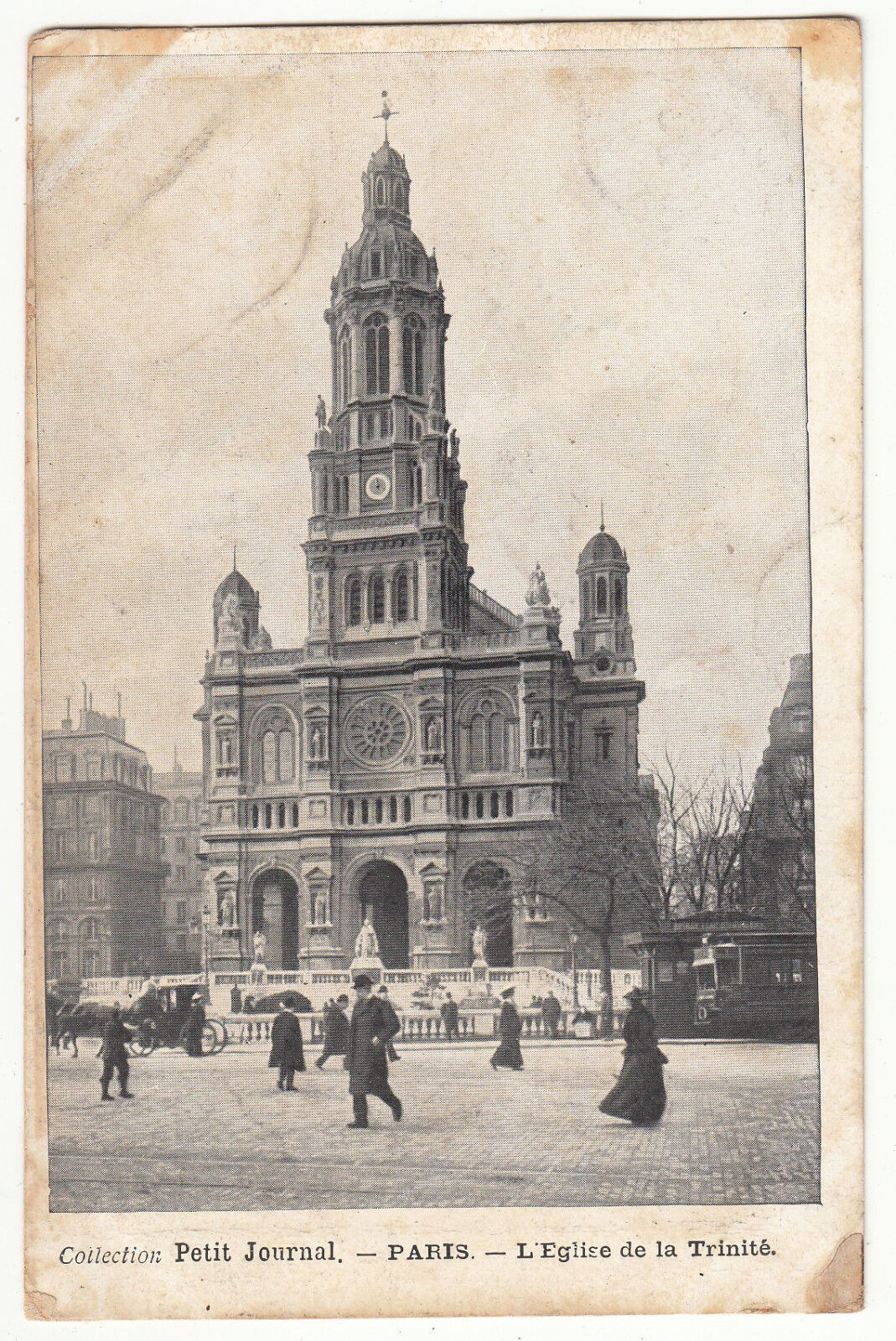 CARTE POSTALE PARIS PETIT JOURNAL EGLISE DE LA TRINITE 122198635377