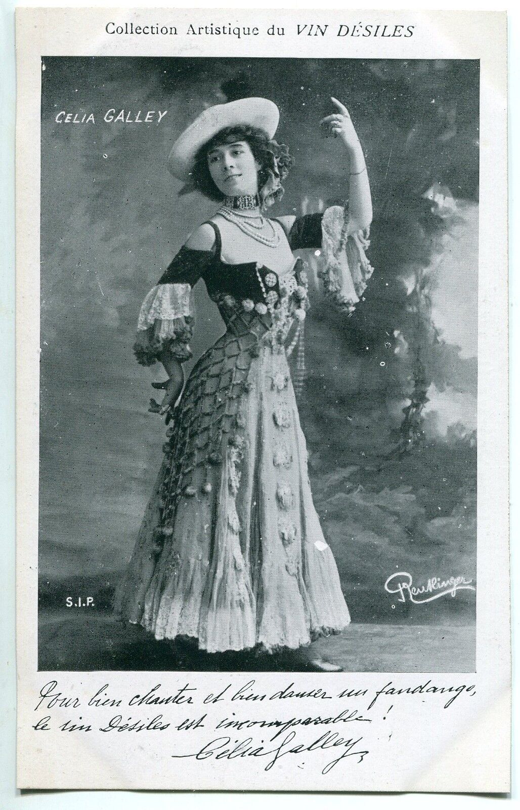 CARTE POSTALE PHOTO PERSONNALITE CELIA GALLEY 121491899487