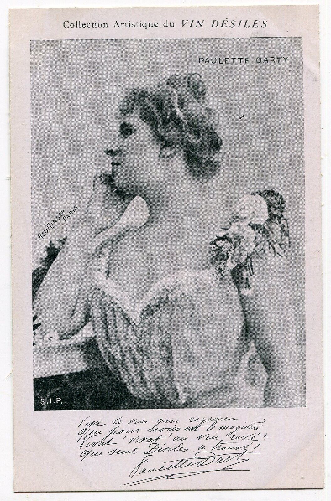 CARTE POSTALE PHOTO PERSONNALITE PAULETTE DARTY 400810297567