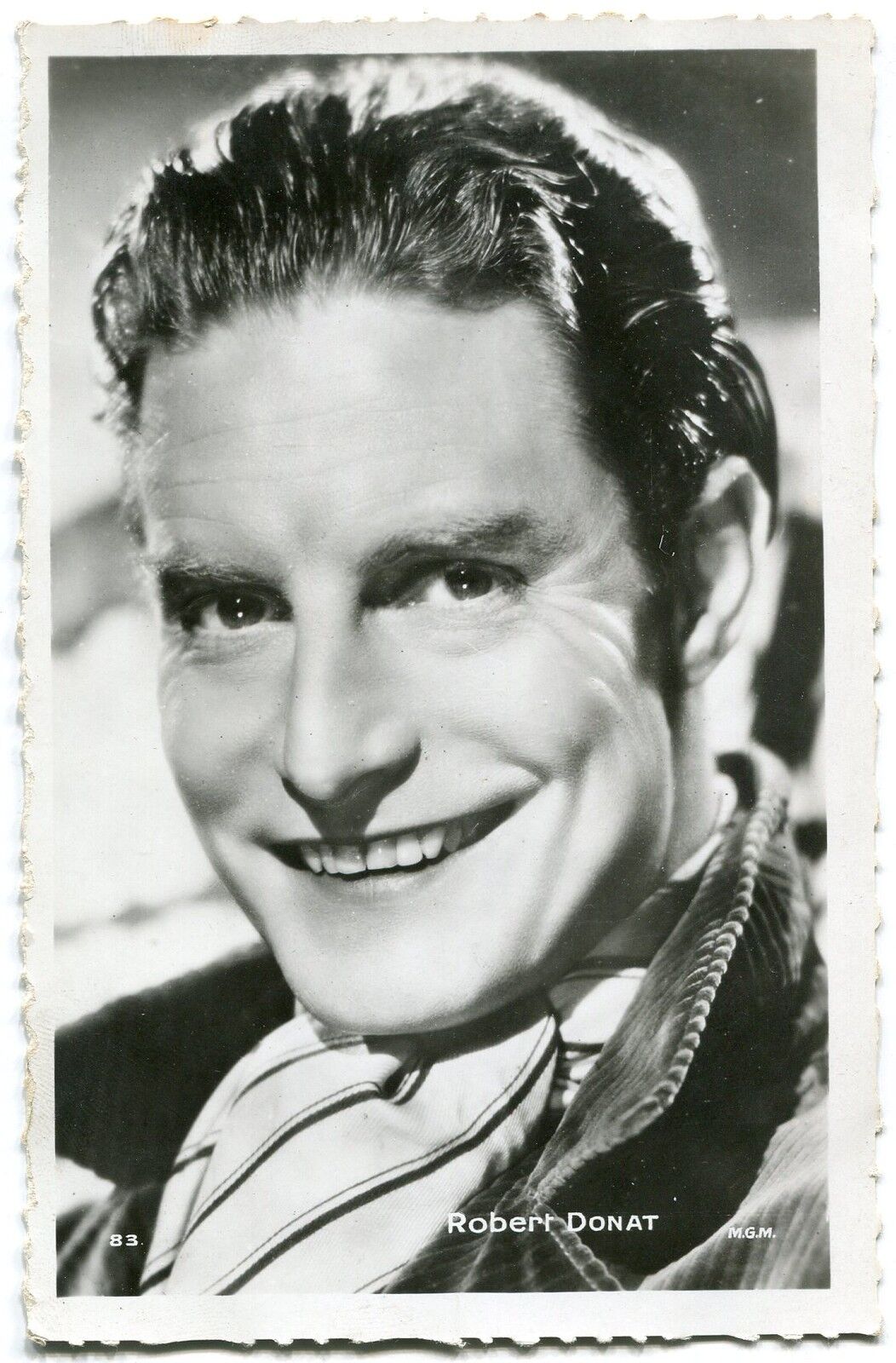 CARTE POSTALE PHOTO PERSONNALITE ROBERT DONAT 121072711987