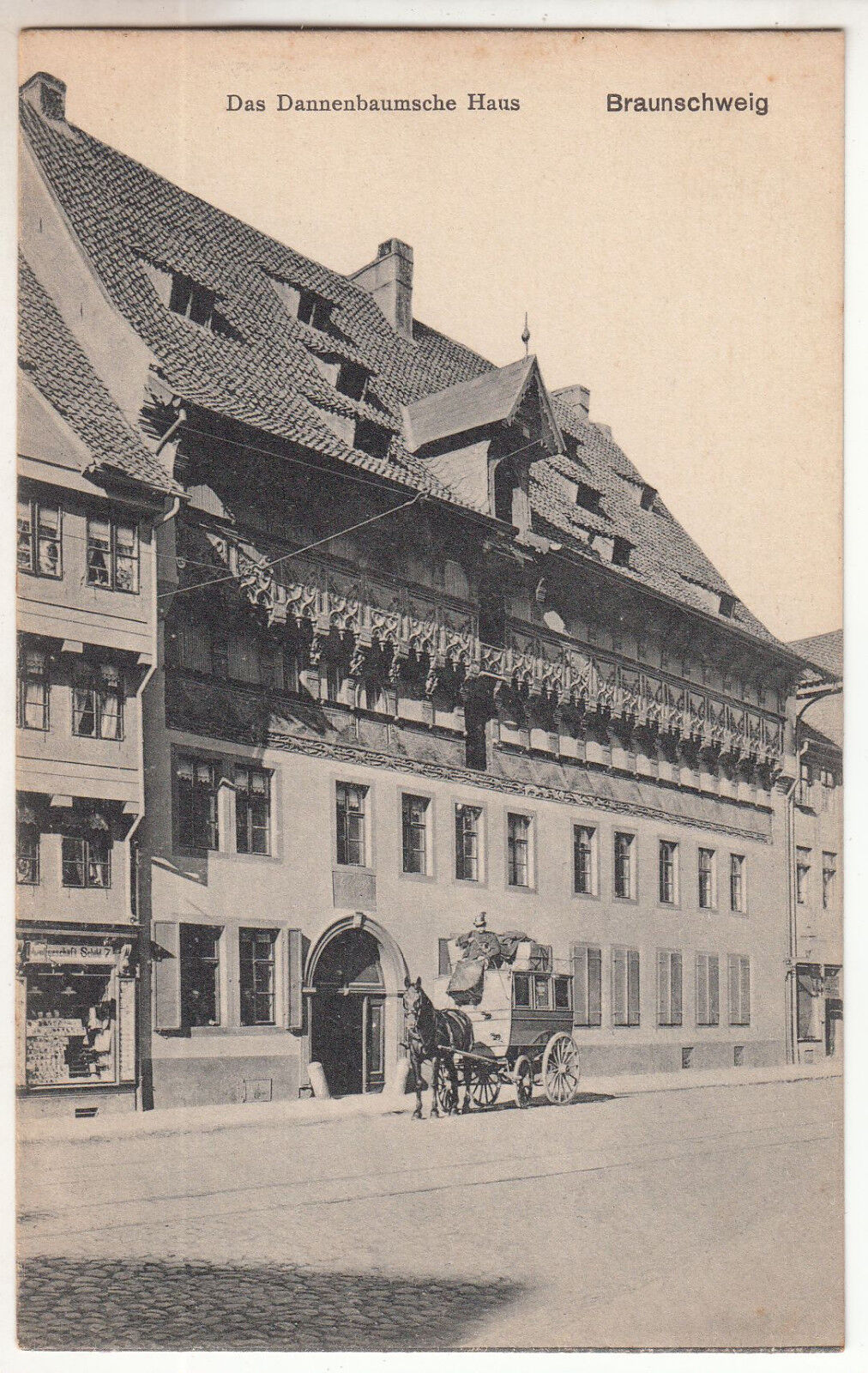 CARTE POSTALE POFTKARTE ALLEMAGNE BRAUNSCHWEIG DAS DANNENBAUMSCHE HAUS 401628412697