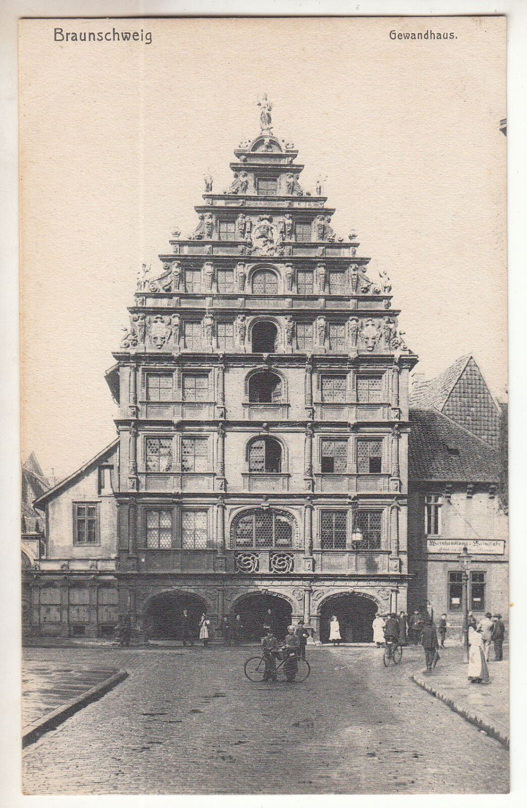 CARTE POSTALE POFTKARTE ALLEMAGNE BRAUNSCHWEIG GEWANDHAUS 123467041947