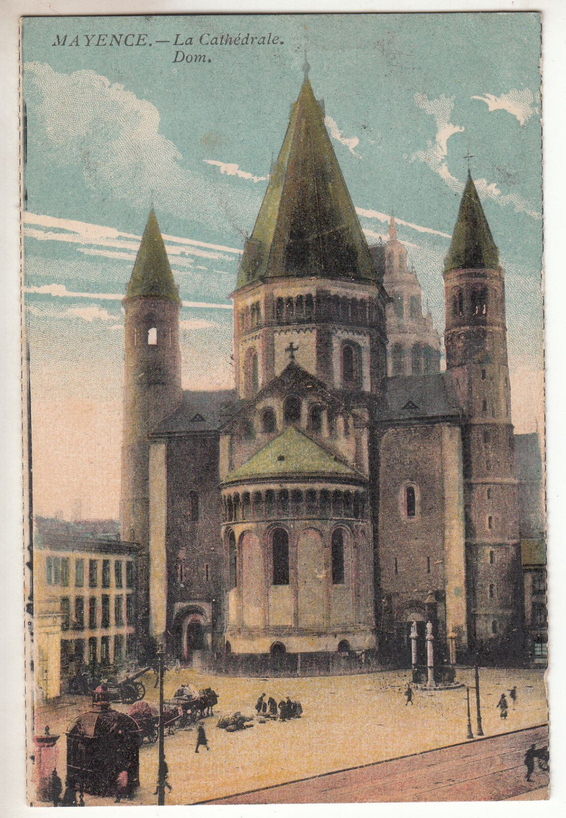 CARTE POSTALE POFTKARTE ALLEMAGNE MAYENCE LA CATHEDRALE DOM 401633761107