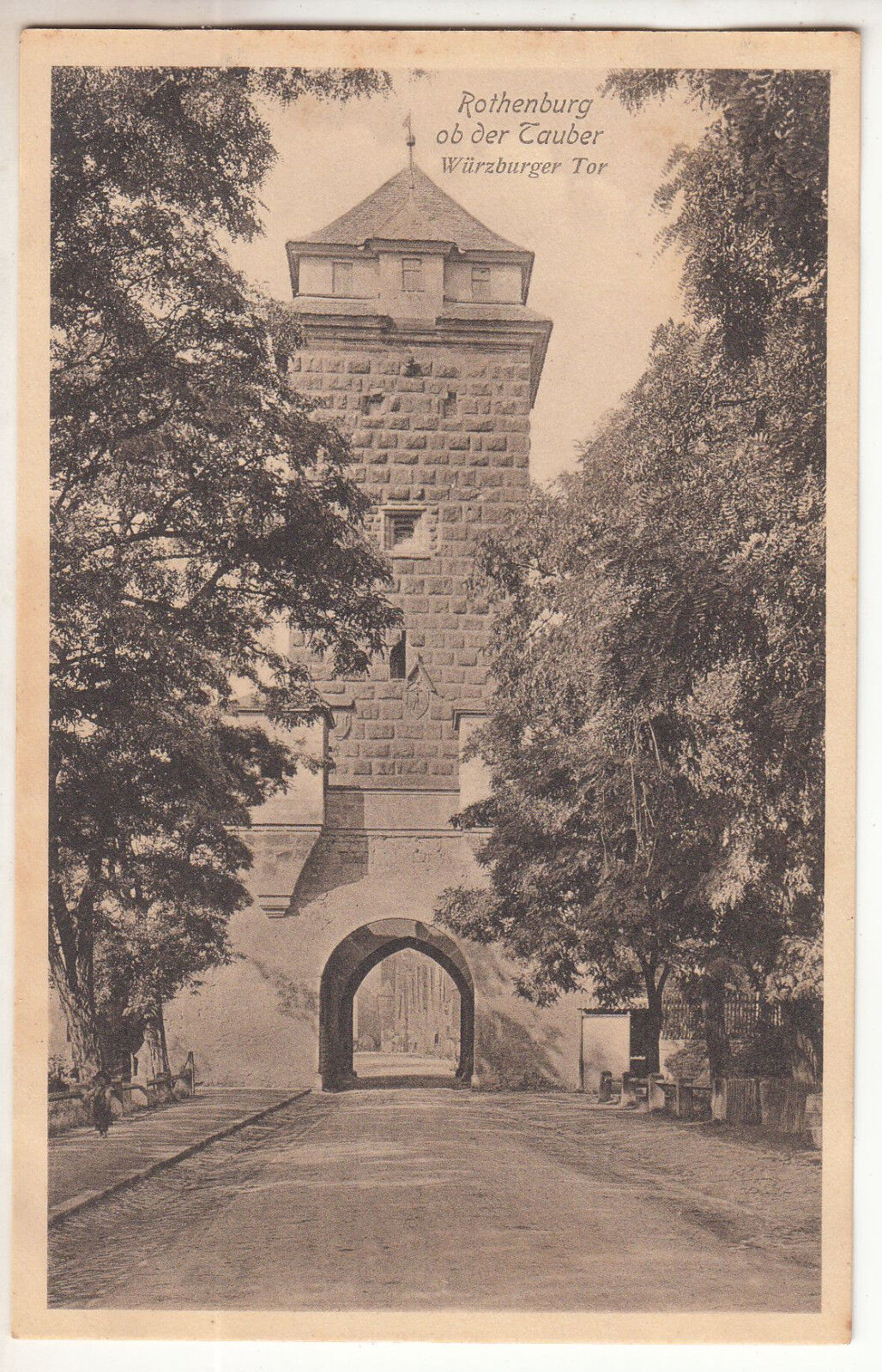 CARTE POSTALE POFTKARTE ALLEMAGNE ROTHENBURG DER TAUBER WURZBURGER TOR 123452169377