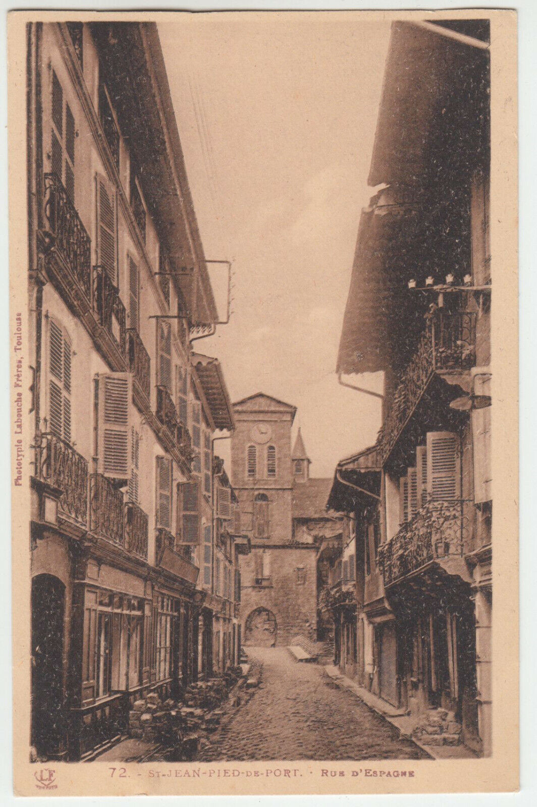 CARTE POSTALE SAINT JEAN PIED DE PORT RUE D ESPAGNE 402157899017