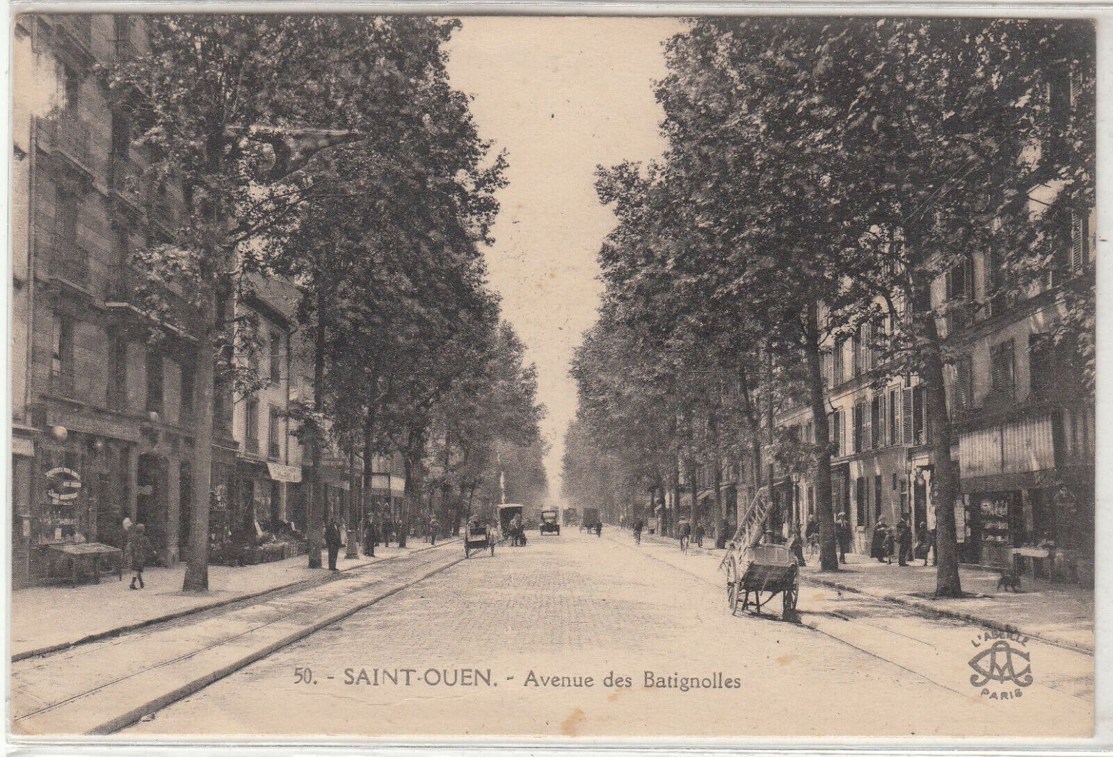 CARTE POSTALE SAINT OUEN AVENUE DES BATIGNOLLES 401940771337