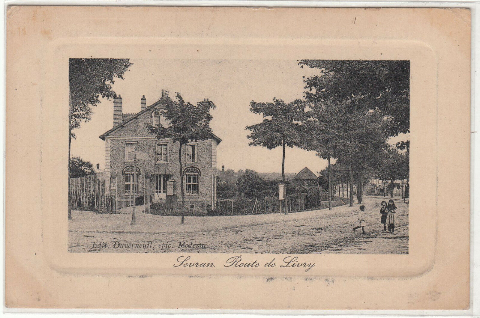 CARTE POSTALE SEVRAN ROUTE DE LIVRY 123958522027