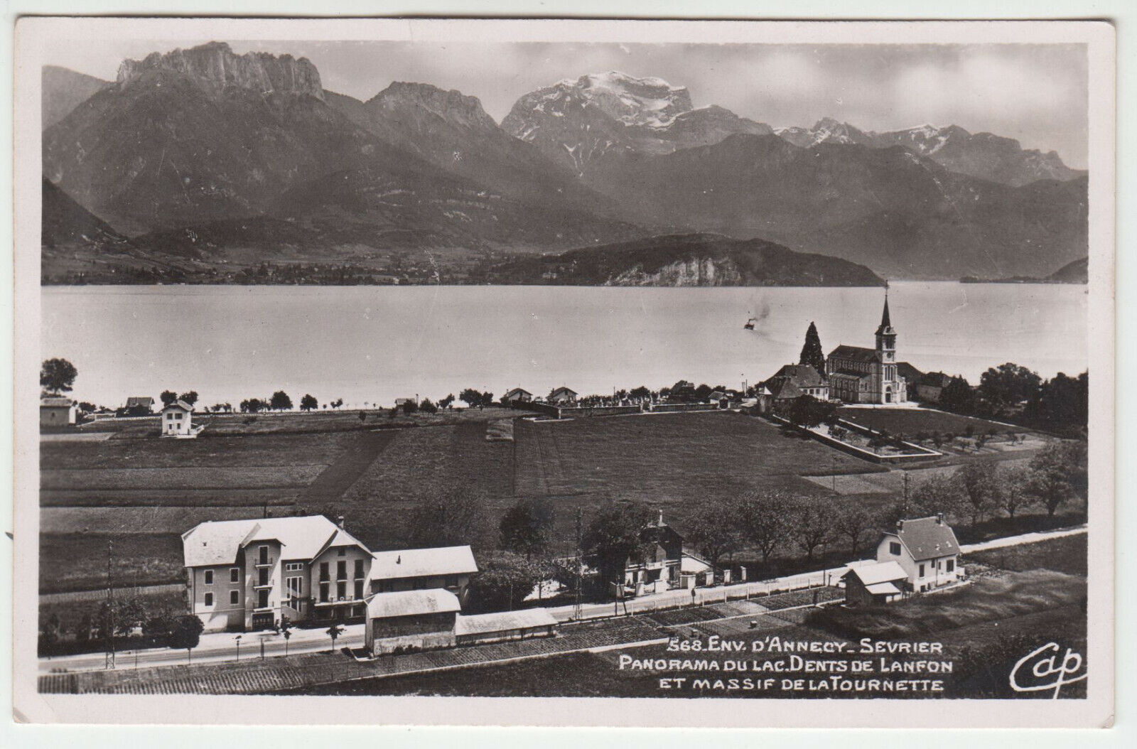 CARTE POSTALE SEVRIER PANORAMA DU LAC DENTS DE LAFON ET MASSIF DE LA TOURNETTE 124159287227