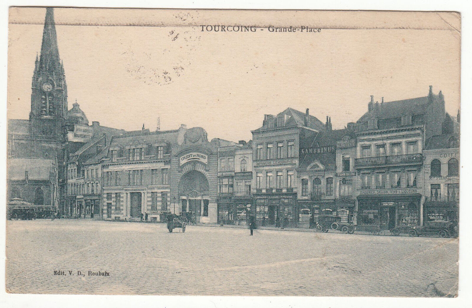 CARTE POSTALE TOURCOING GRANDE PLACE 401385777277