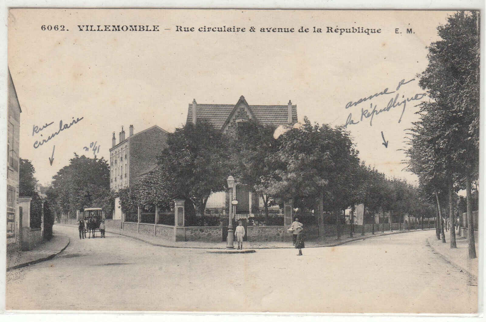 CARTE POSTALE VILLEMOMBLE RUE CIRCULAIRE ET AVENUE DE LA REPUBLIQUE 401940803847