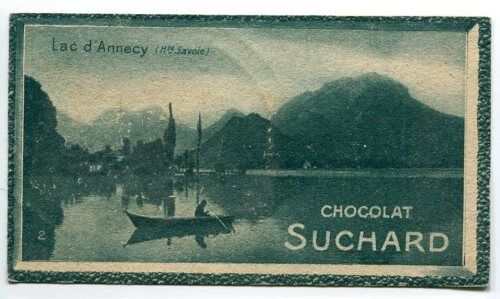 CHROMO CHOCOLAT SUCHARD LAC ANNECY 101CM59CM 110614483227