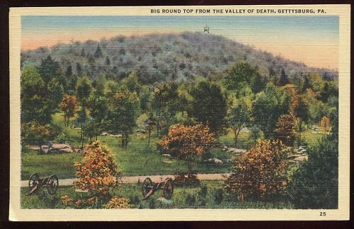 CP USA BIG ROUND TOP FROM THE VALLEY GETTYSBURG 120680193427