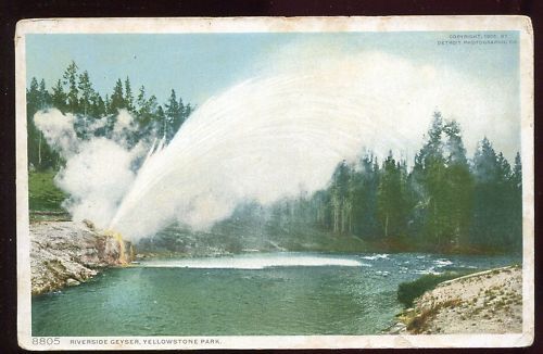 CP USA RIVERSIDE GEYSER YELLOWSTONE PARK 120680192727