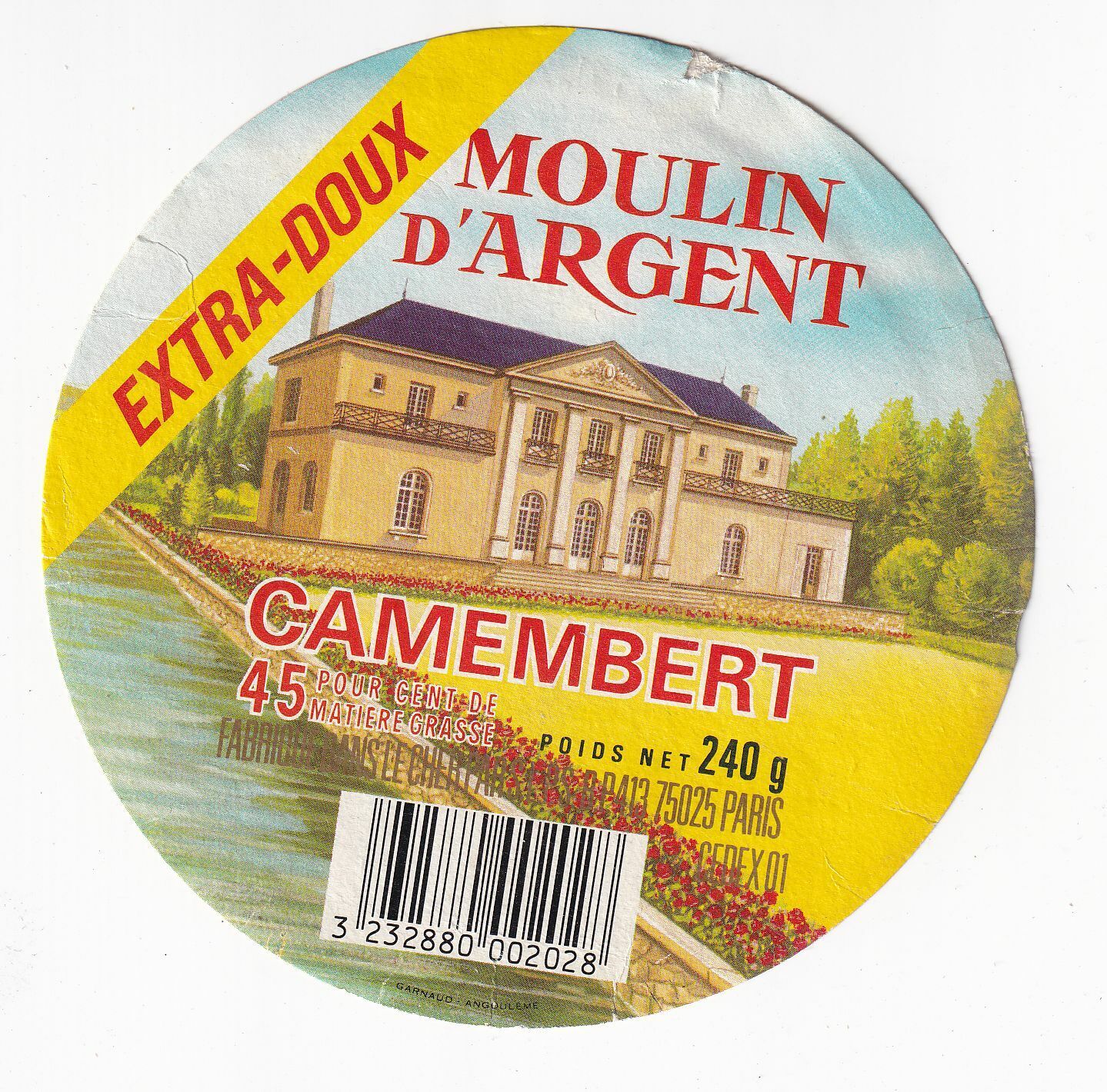 ETIQUETTE FROMAGE CAMEMBERT MOULIN D ARGENT DOMAINE 125264489787